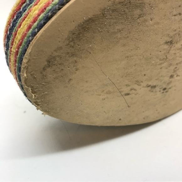 Jeffrey Campbell Womens Sz 8‎ Leather Espadrille Platform Wedge Shoe Ankle Strap - Picture 11 of 16